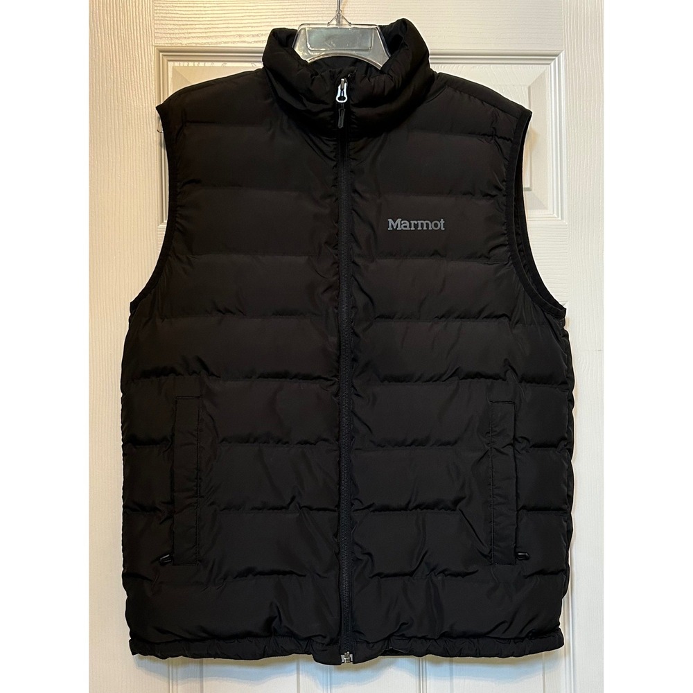 Marmot Mens Featherless Puffer Vest Black 3M Thinsulate Insulation Size Medium